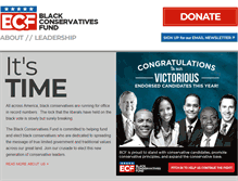 Tablet Screenshot of blackconservativesfund.com